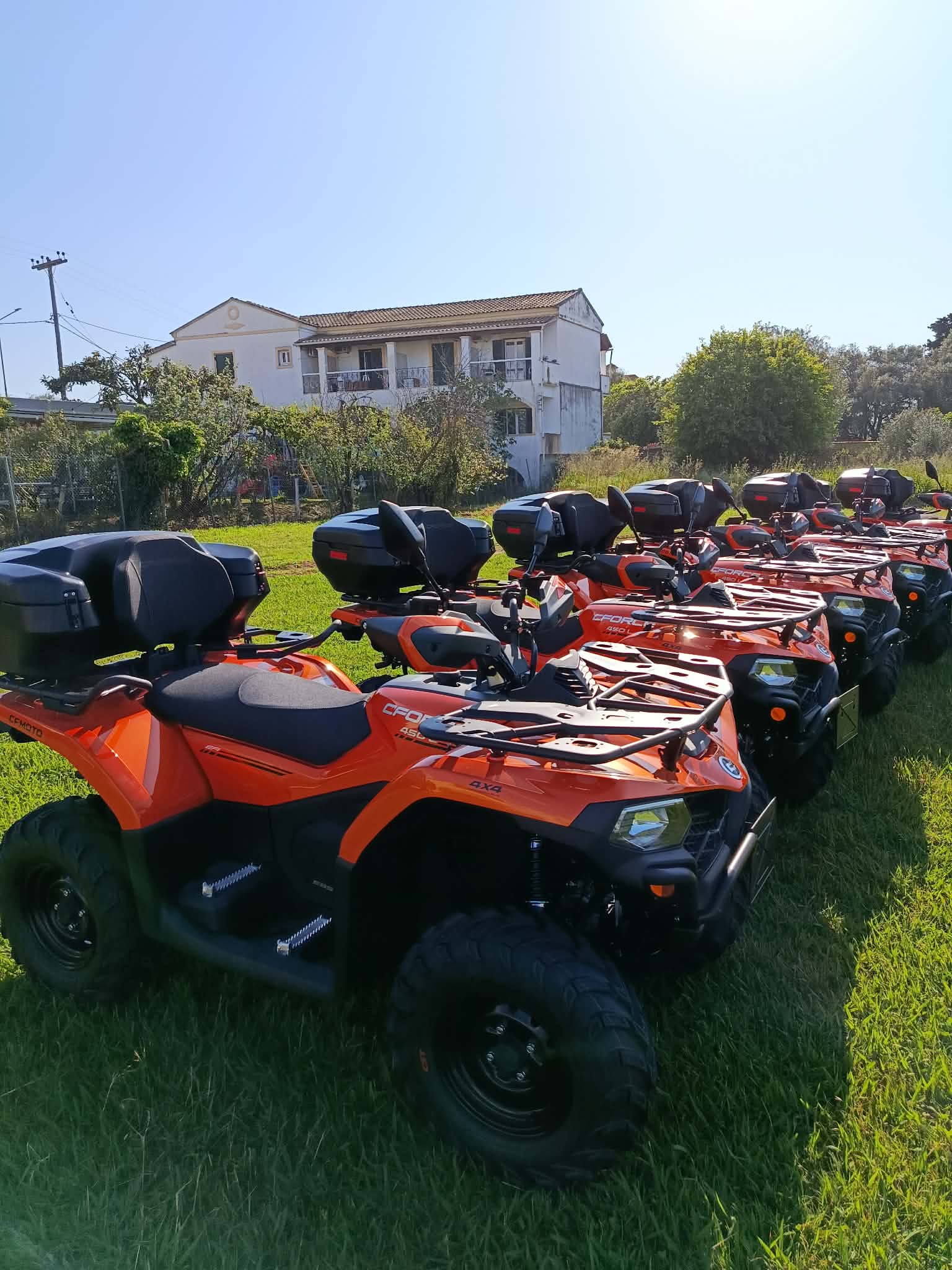 New CFORCE 450L 400cc quad available for rent in North Corfu